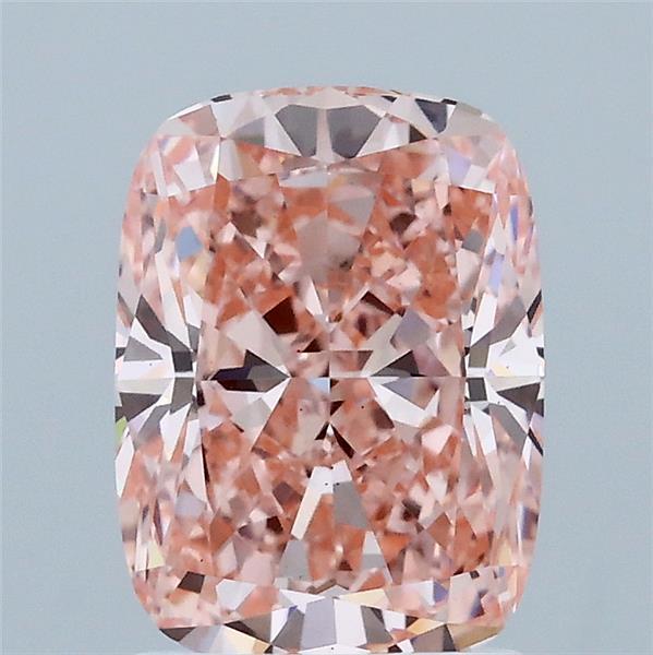 2.02 Carat Cushion Shaped, Ideal Cut, FANCY VIVID PINK Color, VS1 Clarity, IGI Certified Lab Grown Diamond