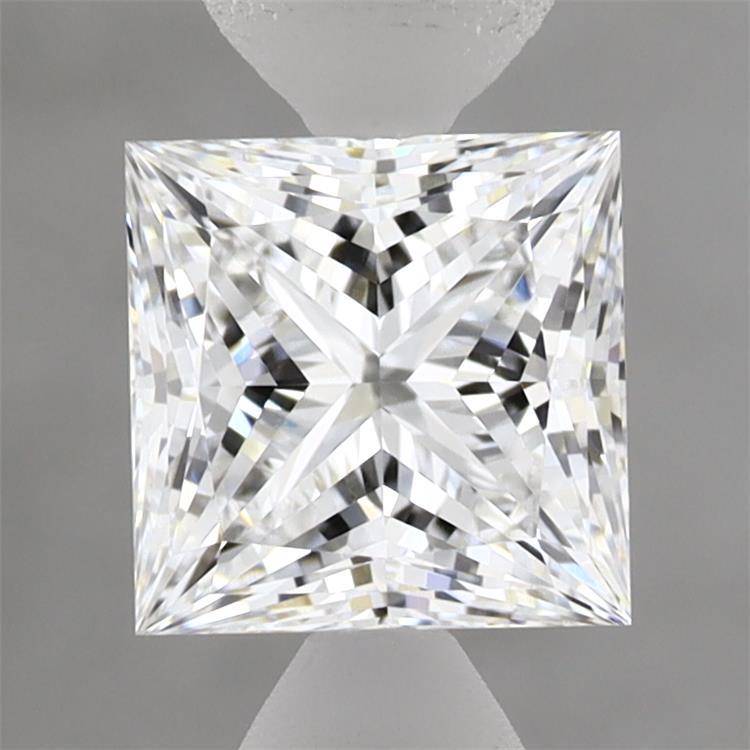 1.54 Carat Princess Shaped, Ideal Cut, E Color, VVS2 Clarity, IGI Certified Lab Grown Diamond