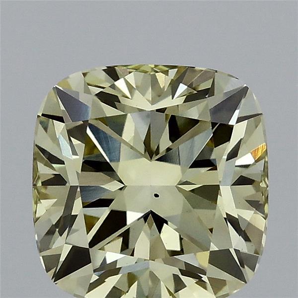 2.04 Carat Cushion Shaped, Ideal Cut, FANCY YELLOW Color, VS2 Clarity, IGI Certified Lab Grown Diamond