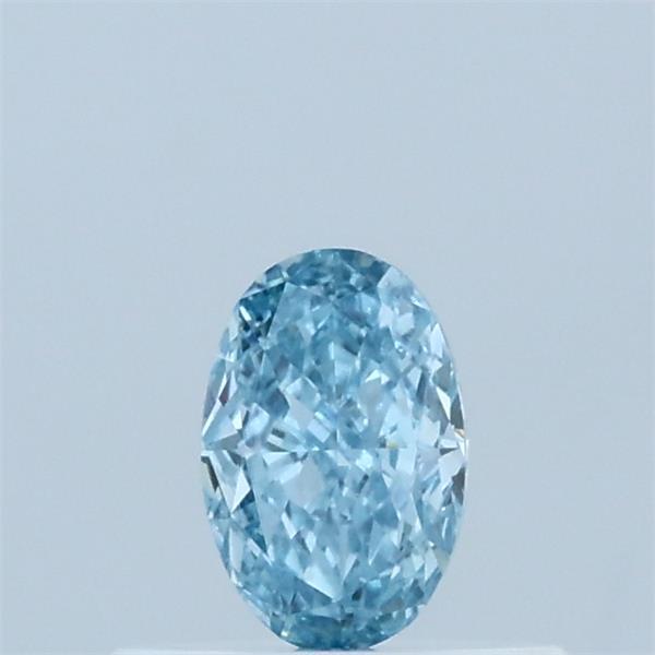 0.32 Carat Oval Shaped, Excellent Cut, FANCY VIVID BLUE Color, VS1 Clarity, IGI Certified Lab Grown Diamond