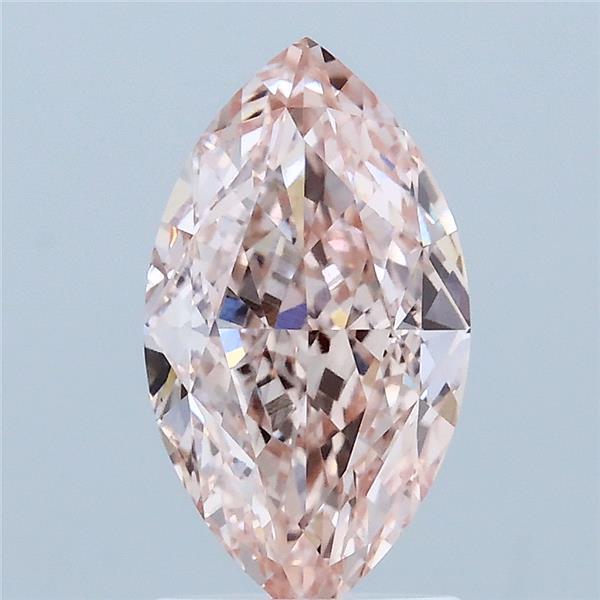 2.03 Carat Marquise Shaped, Ideal Cut, FANCY INTENSE PINK Color, VS2 Clarity, IGI Certified Lab Grown Diamond