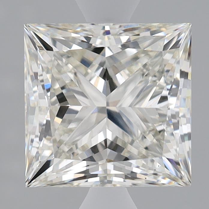 2.41 Carat Princess Shaped, Ideal Cut, H Color, VVS2 Clarity, IGI Certified Lab Grown Diamond