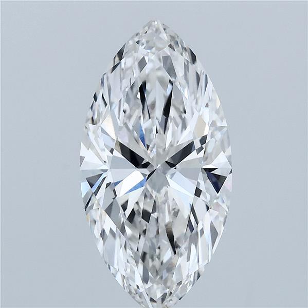 3.09 Carat Marquise Shaped, Ideal Cut, F Color, VVS2 Clarity, IGI Certified Lab Grown Diamond
