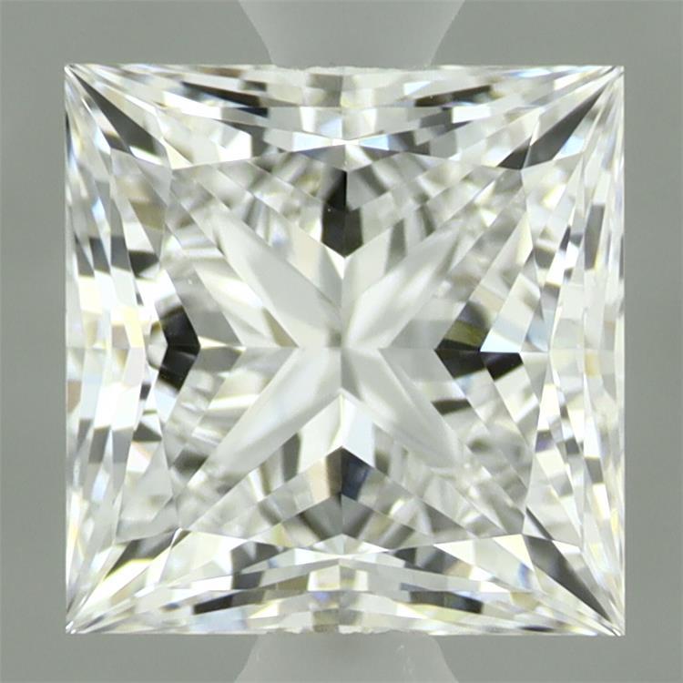 1.54 Carat Princess Shaped, Ideal Cut, D Color, VVS2 Clarity, IGI Certified Lab Grown Diamond