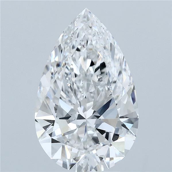 3.22 Carat Pear Shaped, Ideal Cut, E Color, VVS2 Clarity, IGI Certified Lab Grown Diamond