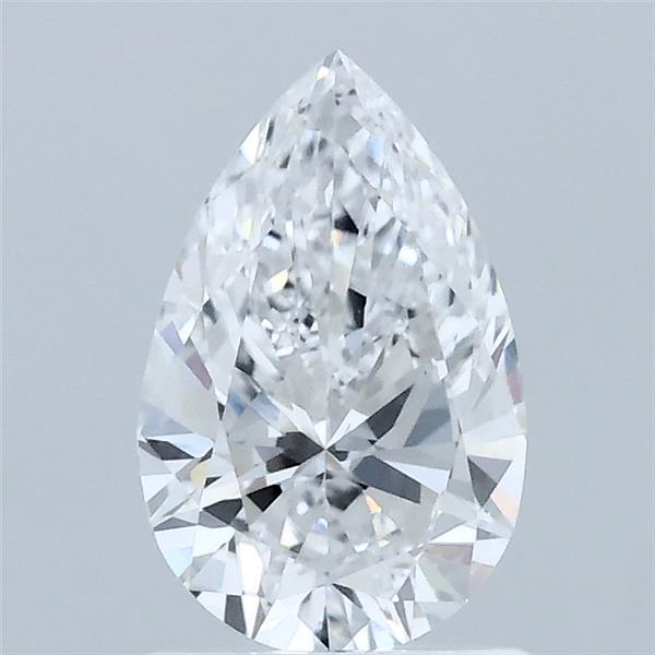 1.00 Carat Pear Shaped, Ideal Cut, D Color, VVS2 Clarity, IGI Certified Lab Grown Diamond