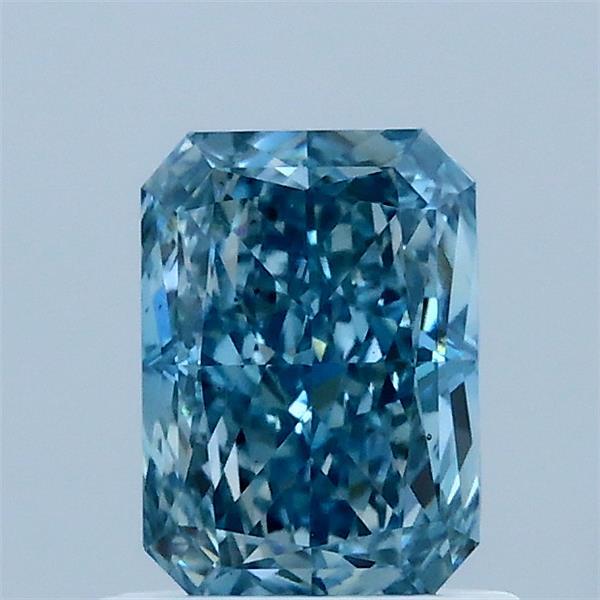 1.07 Carat Radiant Shaped, Excellent Cut, FANCY VIVID BLUE Color, VS1 Clarity, IGI Certified Lab Grown Diamond