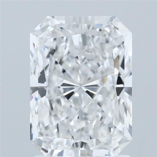 1.90 Carat Radiant Shaped, Ideal Cut, E Color, VVS2 Clarity, IGI Certified Lab Grown Diamond