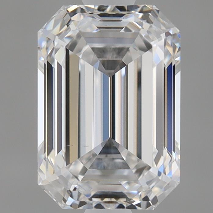 0.97 Carat Emerald Shaped, Ideal Cut, D Color, VS1 Clarity, IGI Certified Lab Grown Diamond
