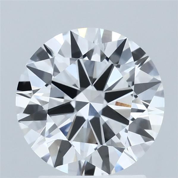 2.03 Carat Round Shaped, Ideal Cut, D Color, VVS2 Clarity, IGI Certified Lab Grown Diamond