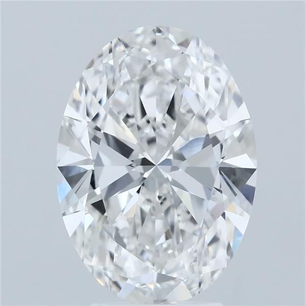 4.00 Carat Oval Shaped, Ideal Cut, E Color, VVS2 Clarity, IGI Certified Lab Grown Diamond