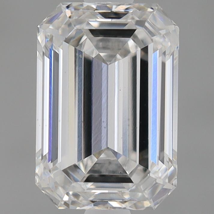 0.97 Carat Emerald Shaped, Ideal Cut, E Color, VS1 Clarity, IGI Certified Lab Grown Diamond