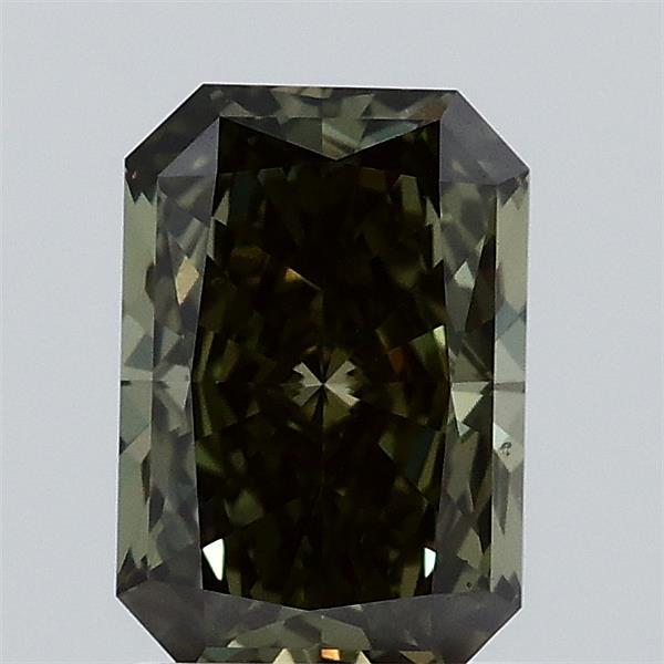 1.07 Carat Radiant Shaped, Ideal Cut, FANCY VIVID GREEN Color, VVS2 Clarity, IGI Certified Lab Grown Diamond