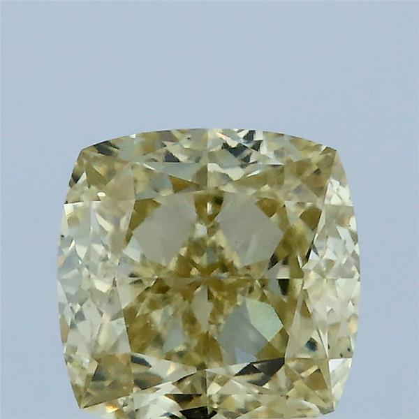 2.07 Carat Cushion Shaped, Ideal Cut, FANCY YELLOW Color, VS1 Clarity, IGI Certified Lab Grown Diamond