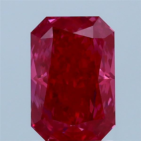2.03 Carat Radiant Shaped, Excellent Cut, FANCY VIVID PINK Color, VS1 Clarity, IGI Certified Lab Grown Diamond