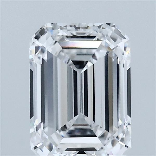 1.51 Carat Emerald Shaped, Ideal Cut, D Color, VVS2 Clarity, IGI Certified Lab Grown Diamond