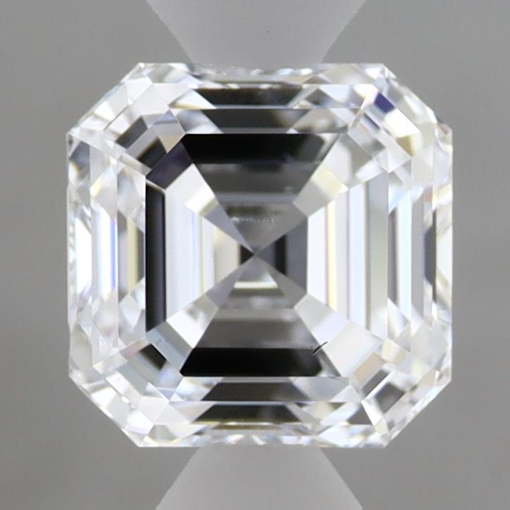 1.56 Carat Asscher Shaped, Ideal Cut, E Color, VS2 Clarity, IGI Certified Lab Grown Diamond