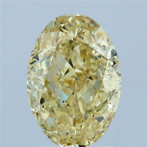 2.54 Carat Oval Shaped, Excellent Cut, FANCY INTENSE YELLOW Color, VS2 Clarity, IGI Certified Lab Grown Diamond