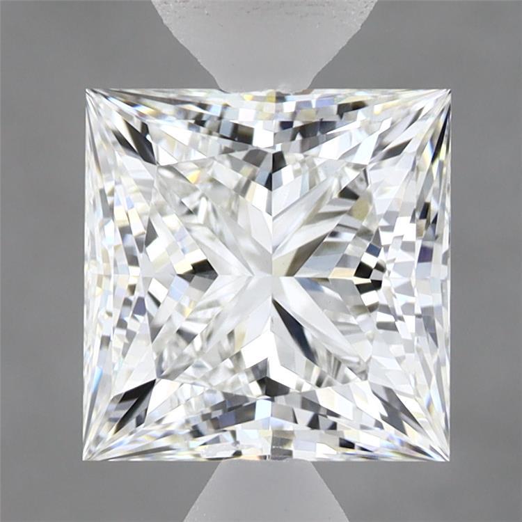 2.60 Carat Princess Shaped, Ideal Cut, E Color, VS1 Clarity, IGI Certified Lab Grown Diamond
