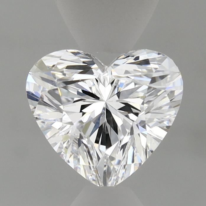 0.97 Carat Heart Shaped, Ideal Cut, D Color, VVS2 Clarity, IGI Certified Lab Grown Diamond