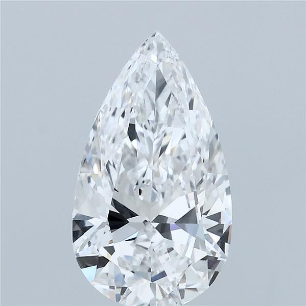 1.60 Carat Pear Shaped, Ideal Cut, E Color, VVS2 Clarity, IGI Certified Lab Grown Diamond