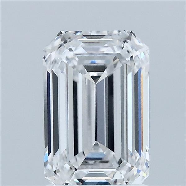 1.52 Carat Emerald Shaped, Ideal Cut, D Color, VS1 Clarity, IGI Certified Lab Grown Diamond