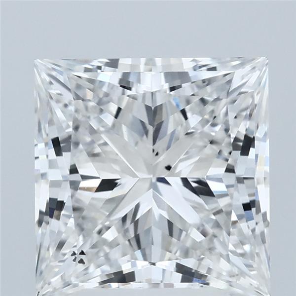 4.07 Carat Princess Shaped, Ideal Cut, E Color, VS2 Clarity, IGI Certified Lab Grown Diamond
