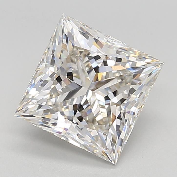 4.02 Carat Princess Shaped, Ideal Cut, H Color, VS1 Clarity, IGI Certified Lab Grown Diamond