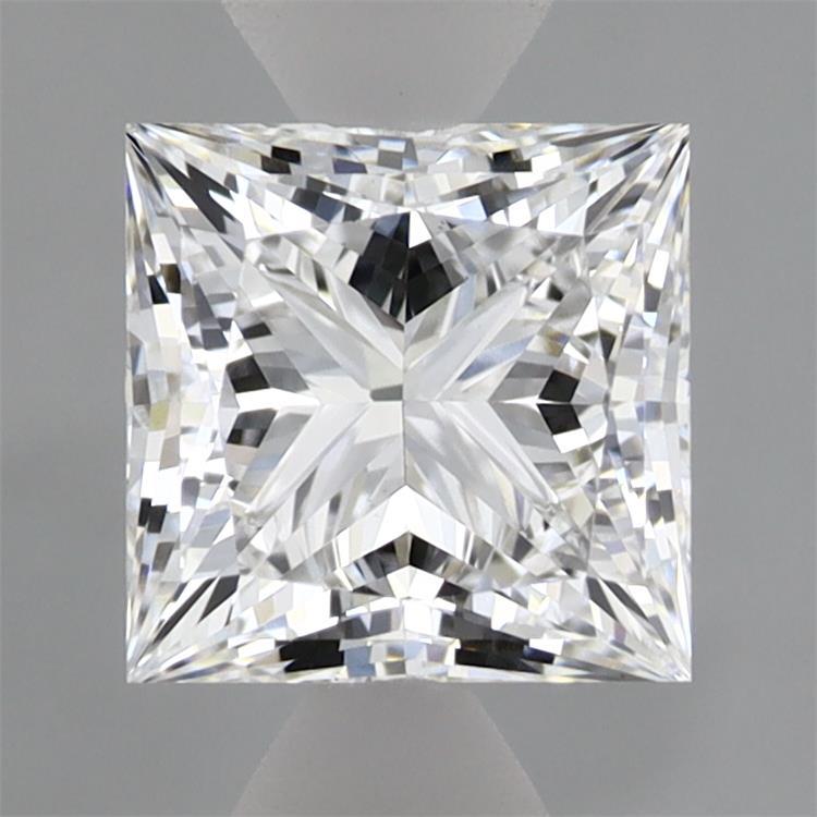 1.54 Carat Princess Shaped, Ideal Cut, E Color, VS1 Clarity, IGI Certified Lab Grown Diamond