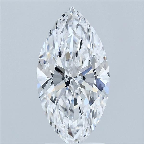 2.51 Carat Marquise Shaped, Ideal Cut, D Color, VVS1 Clarity, IGI Certified Lab Grown Diamond