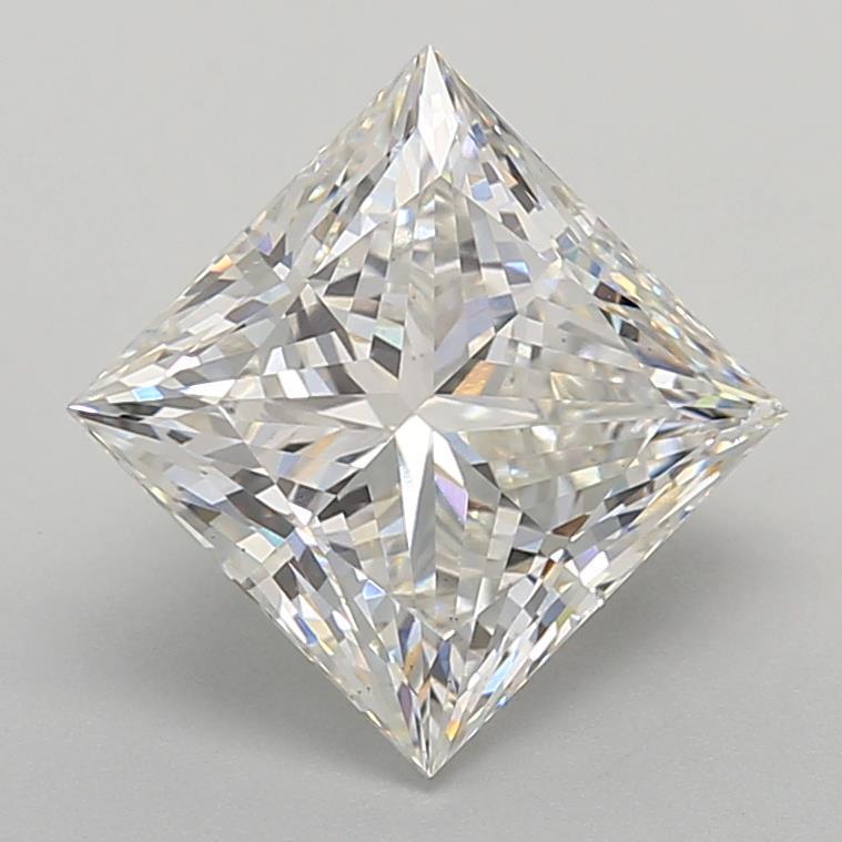 4.06 Carat Princess Shaped, Ideal Cut, G Color, VS1 Clarity, IGI Certified Lab Grown Diamond