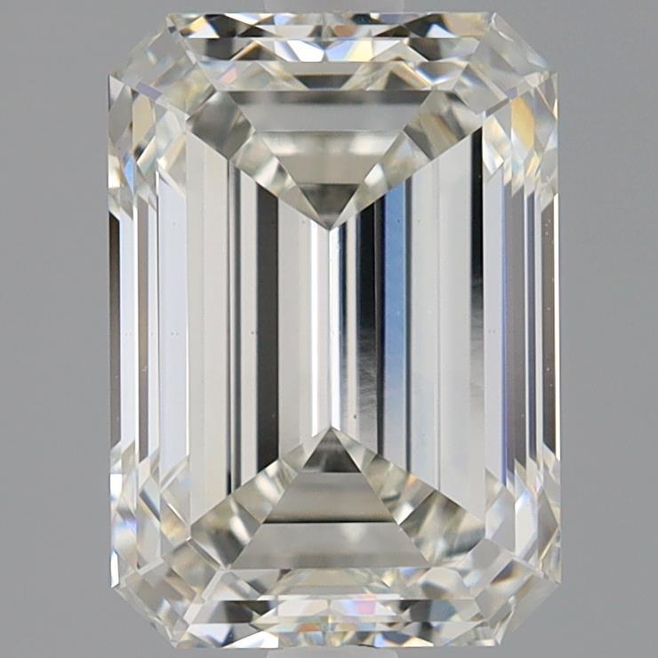 3.09 Carat Emerald Shaped, Ideal Cut, H Color, VS1 Clarity, IGI Certified Lab Grown Diamond