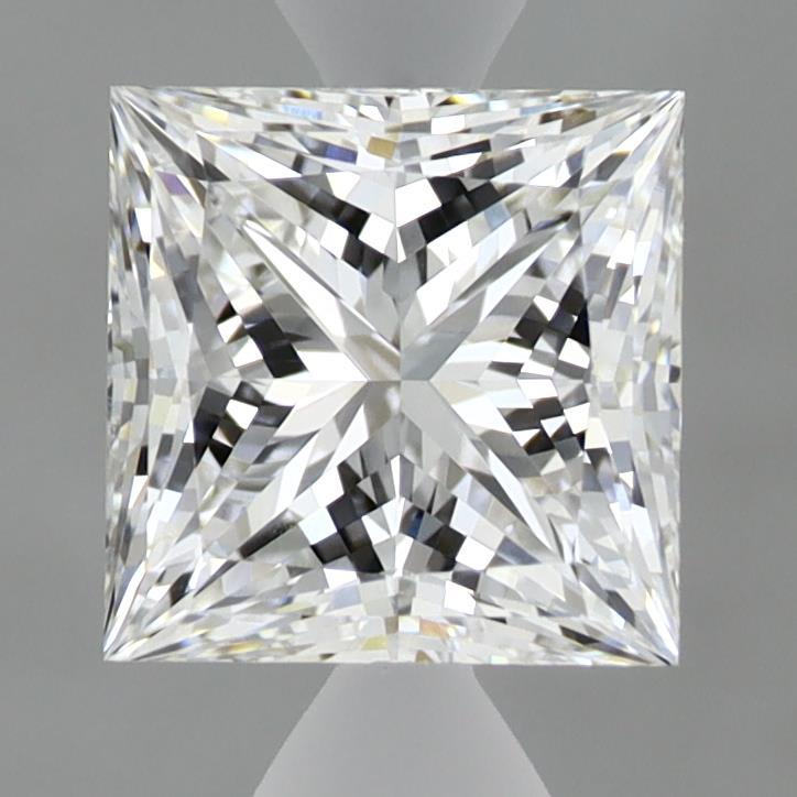1.55 Carat Princess Shaped, Ideal Cut, E Color, VVS2 Clarity, IGI Certified Lab Grown Diamond