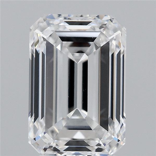 4.18 Carat Emerald Shaped, Ideal Cut, D Color, VS1 Clarity, IGI Certified Lab Grown Diamond