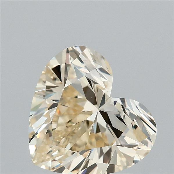 2.02 Carat Heart Shaped, Ideal Cut, FANCY LIGHT YELLOW Color, VS2 Clarity, IGI Certified Lab Grown Diamond