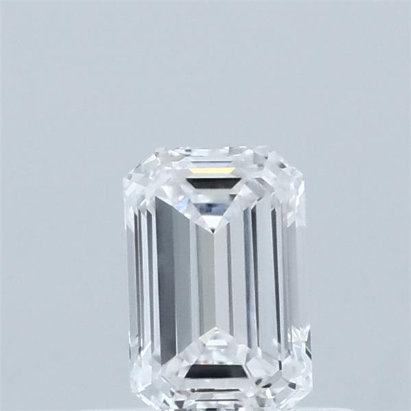 0.50 Carat Emerald Shaped, Ideal Cut, D Color, VVS2 Clarity, IGI Certified Lab Grown Diamond
