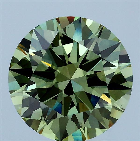 3.50 Carat Round Shaped, Excellent Cut, FANCY VIVID GREEN Color, VS1 Clarity, IGI Certified Lab Grown Diamond