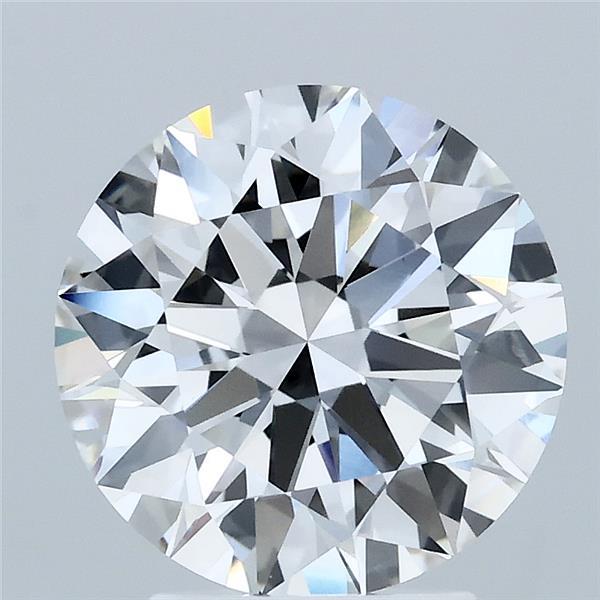 3.05 Carat Round Shaped, Excellent Cut, E Color, VVS2 Clarity, IGI Certified Lab Grown Diamond