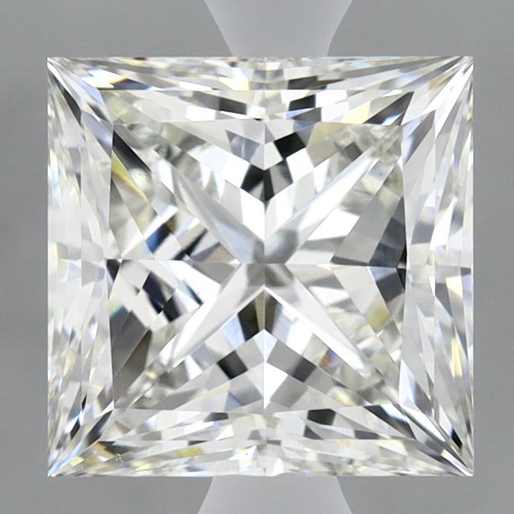 2.97 Carat Princess Shaped, Ideal Cut, G Color, VVS2 Clarity, IGI Certified Lab Grown Diamond