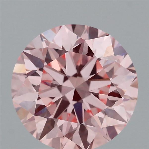 1.84 Carat Round Shaped, Excellent Cut, FANCY INTENSE PINK Color, VVS2 Clarity, IGI Certified Lab Grown Diamond