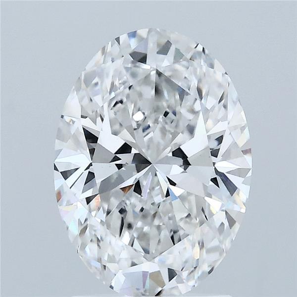 2.06 Carat Oval Shaped, Ideal Cut, E Color, VVS2 Clarity, IGI Certified Lab Grown Diamond