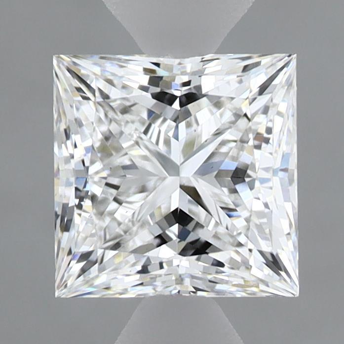 1.52 Carat Princess Shaped, Ideal Cut, E Color, VS1 Clarity, IGI Certified Lab Grown Diamond