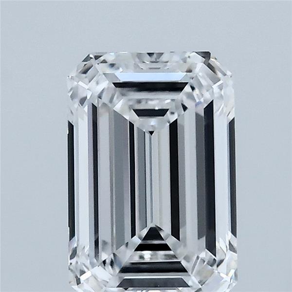 1.50 Carat Emerald Shaped, Ideal Cut, D Color, VVS2 Clarity, IGI Certified Lab Grown Diamond