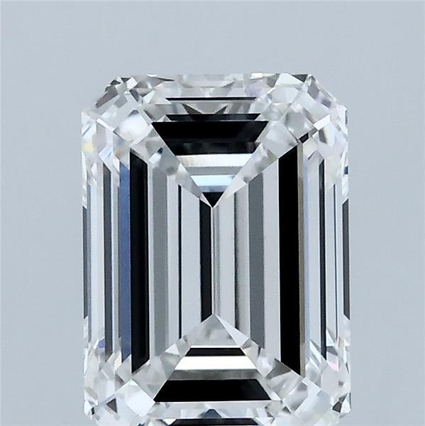2.08 Carat Emerald Shaped, Ideal Cut, D Color, VVS2 Clarity, IGI Certified Lab Grown Diamond