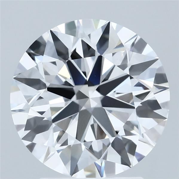 2.86 Carat Round Shaped, Ideal Cut, D Color, VVS2 Clarity, IGI Certified Lab Grown Diamond