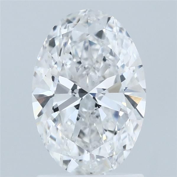 1.50 Carat Oval Shaped, Ideal Cut, D Color, VS1 Clarity, IGI Certified Lab Grown Diamond
