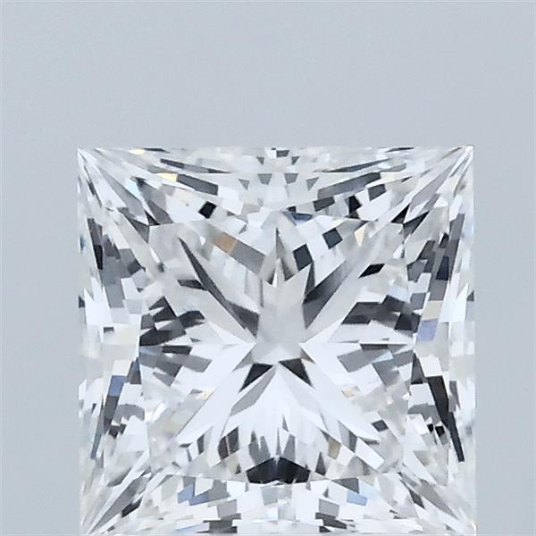 1.58 Carat Princess Shaped, Ideal Cut, D Color, VVS2 Clarity, IGI Certified Lab Grown Diamond