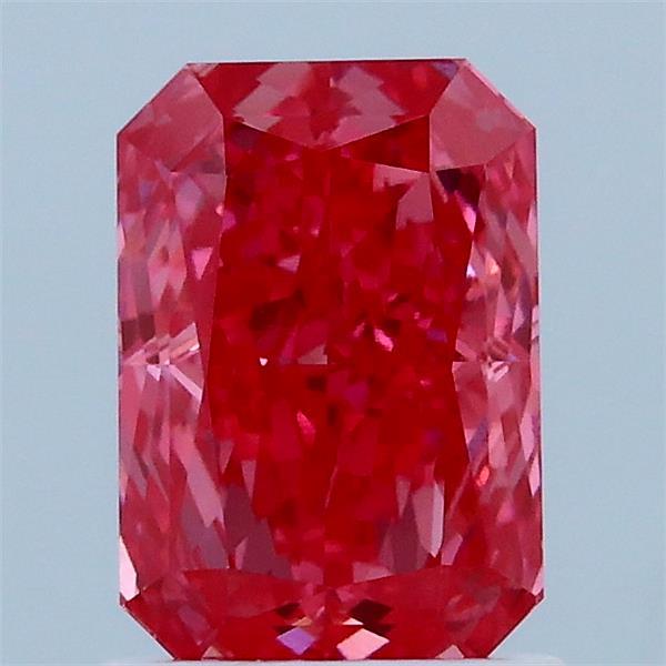 1.55 Carat Radiant Shaped, Excellent Cut, FANCY VIVID PINK Color, VS1 Clarity, IGI Certified Lab Grown Diamond