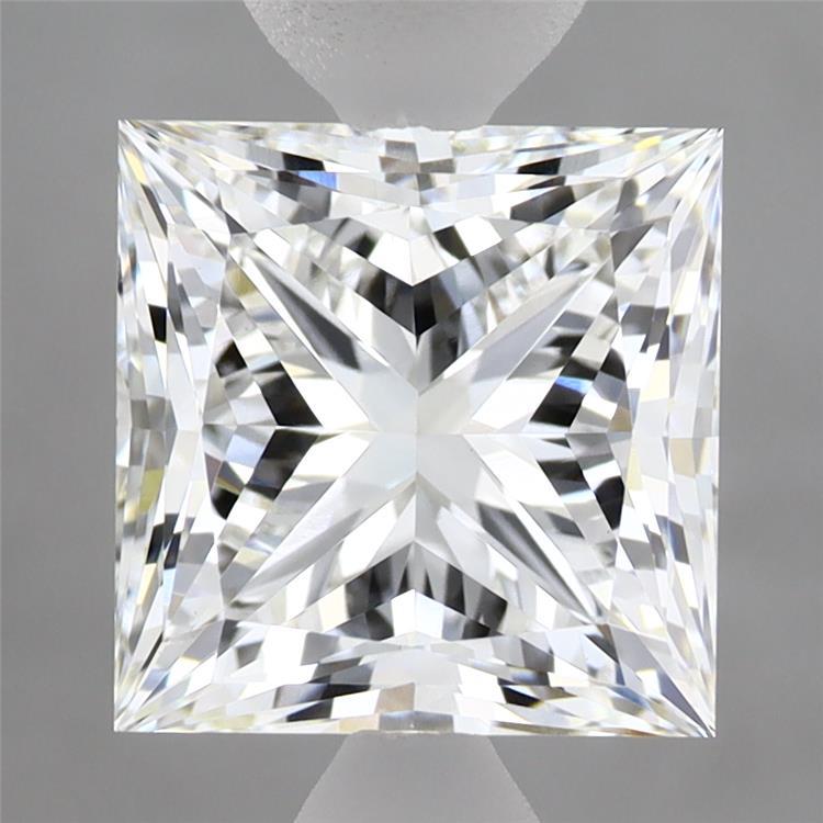 3.81 Carat Princess Shaped, Ideal Cut, F Color, VVS2 Clarity, IGI Certified Lab Grown Diamond