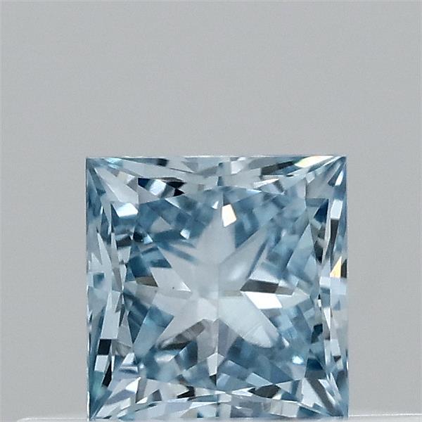 0.31 Carat Princess Shaped, Excellent Cut, FANCY VIVID BLUE Color, VVS1 Clarity, IGI Certified Lab Grown Diamond